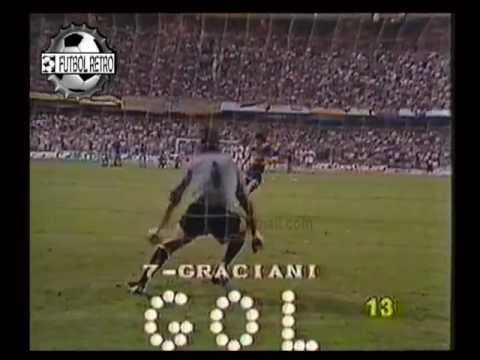 Boca Jrs 5 vs Olimpia 3 Copa Libertadores 1989 Latorre, Perazzo, Navarro Montoya FUTBOL RETRO