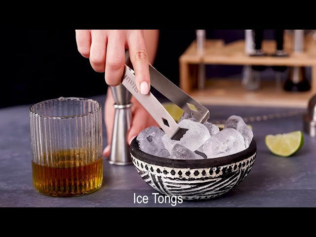 Vídeo relacionado con Coctelera Kit con Soporte, Kit de Coctelera de Acero Inoxidable de 12 Piezas con Cocktail Shaker de 750 ml, Juego de Coctelera Profesional para Bar en Casa, Cocktail Kit Regalos para Papá (Plata)