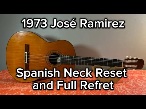 Ramirez Classical Guitar - Spanish Neck Reset and Refret