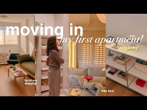 MOVING into my first apartment 📦 ikea shopping, furniture haul & tour!