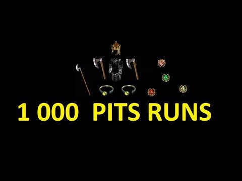 1000 Pit runs with barbarian - Diablo 2 SP plugy