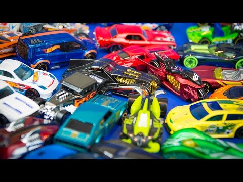 Hot Wheels 50 Pack Toy Cars & Trucks Surprise Box pt 2 Kinder Playtime Video