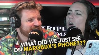 Margaux Gets SPRUNG on her phone | Triple M