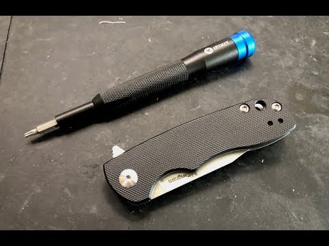 How to disassemble and maintain the Kizer Tangram Amarillo Pocketknife