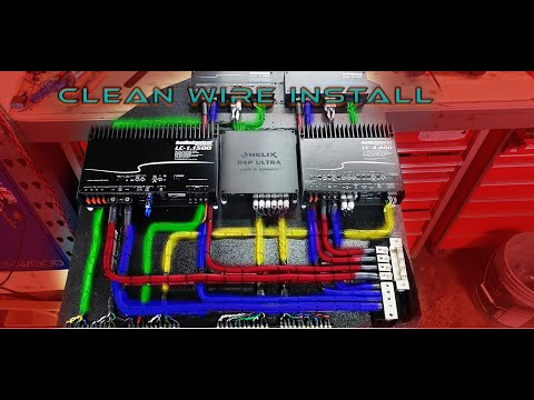 Hyundai Genesis SQ, clean wire install with Helix ultra dsp