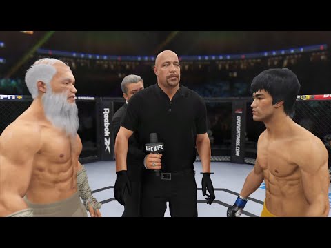 Old Bruce Lee vs. Bruce Lee [EA Sports UFC 4] - K1 Rules
