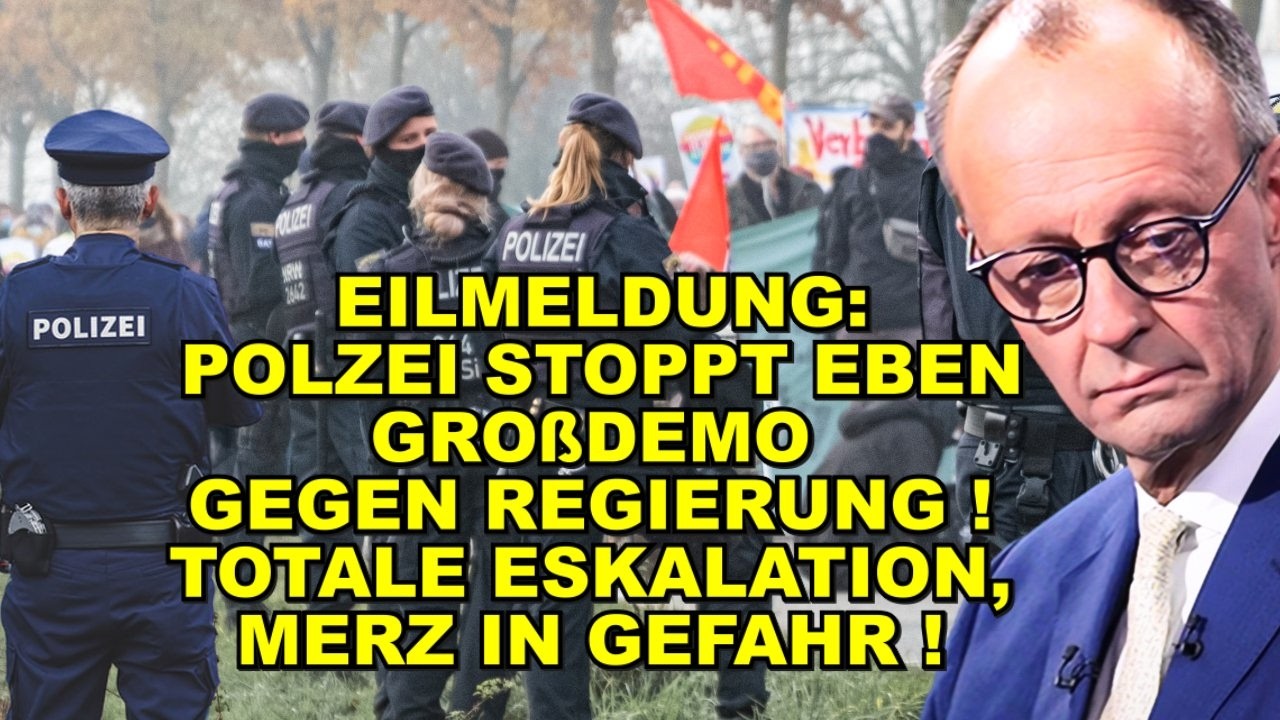 EIL: Polizei STOPPT Demo! Merz IN GEFAHR!