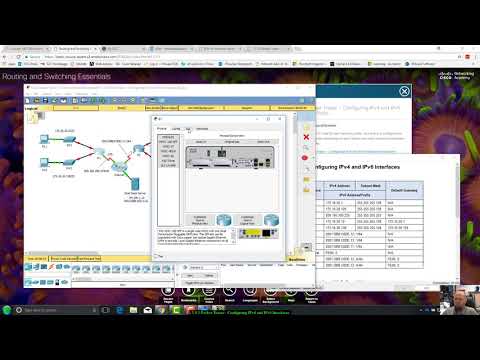 Packet Tracer 1.1.3.5 Configuring IPv4 and IPv6 Interfaces