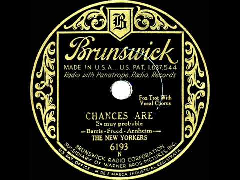 1931 New Yorkers - Chances Are (Dick Robertson, vocal)