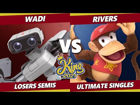 King 2021 Losers Semis - WaDi (ROB) Vs. Rivers (Diddy Kong) SSBU Smash Ultimate