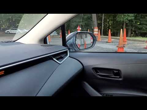 how to parallel park between cones for a road test
