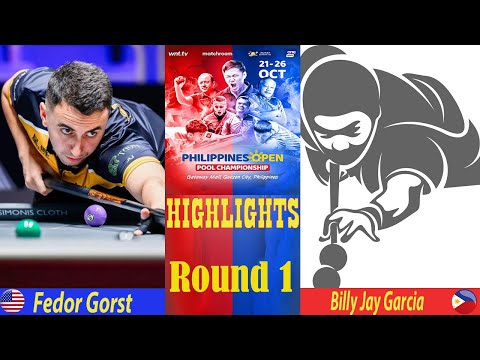 HIGHLIGHTS |  Fedor Gorst vs Billy Jay Garcia |  2025 Philippines Open Pool Championship