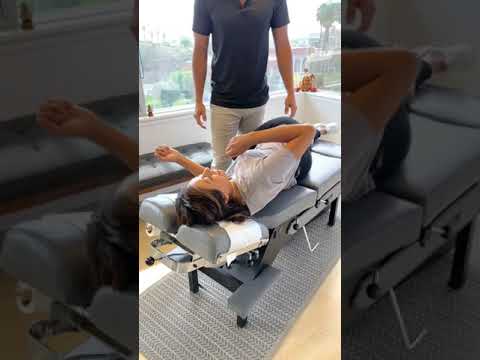 Massive lumbar pain release from chiropractic adjustment by Dr Bo San Diego Chiropractor #chiro