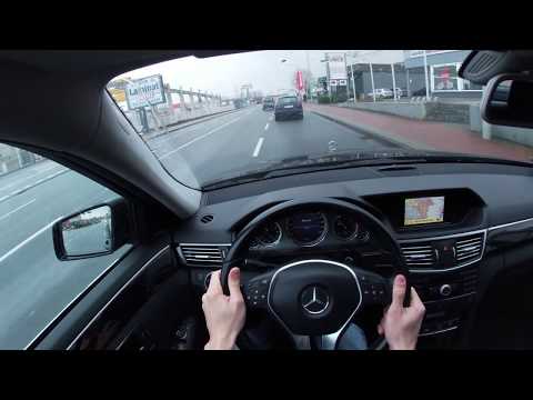 2011 Mercedes E200 CDI W212 - POV Driving in Rainy Weather