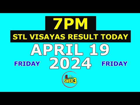 7pm STL Visayas Result Today April 19 2024 (Friday)