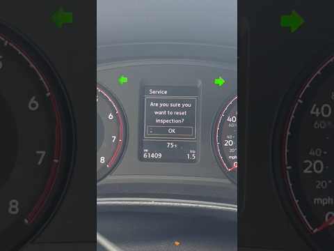 2020 VW Passat ￼ oil, life, and inspection reset