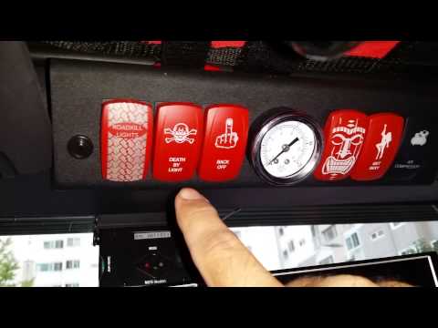 OTRATTW SPOD switch Rockers on my JK wrangler! IN RED!!