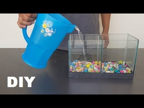 How to Make an Mini Betta Aquarium at Home - Complete tutorial