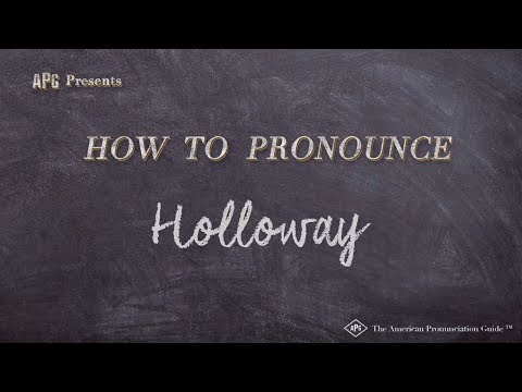 How to Pronounce Holloway (Real Life Examples!)
