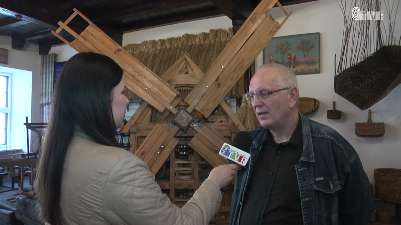 Miniaturowy wiatrak w Muzeum Okręgowym w Sieradzu