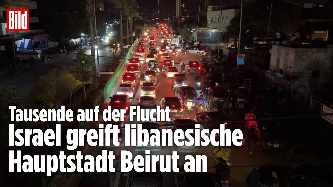 ISRAEL GREIFT LIBANON AN: Tausende auf der Flucht