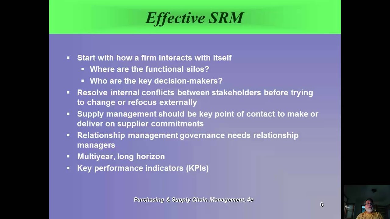 Lecture Ch 4 Supplier Integration