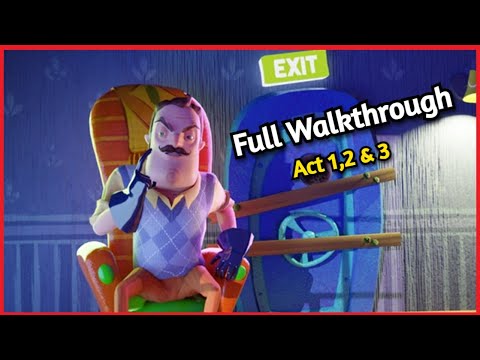 HELLO NEIGHBOR Roblox (Acts 1,2 and 3) Full Walkthrough