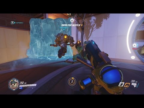 Overwatch trolling: UNLIMITED MEI ICE WALL GLITCH! WITH REACTIONS