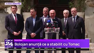 Bolojan anunță ce i-a transmis lui Tomac: Un Guvern care nu are o susținere explicită nu e o soluție