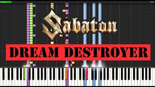 Sabaton - Dream Destroyer (Piano Sheet Synthesia Band Score)