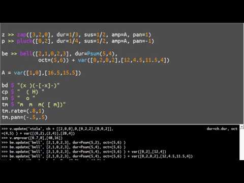 Live Coding Pop Music with Python and SuperCollider
