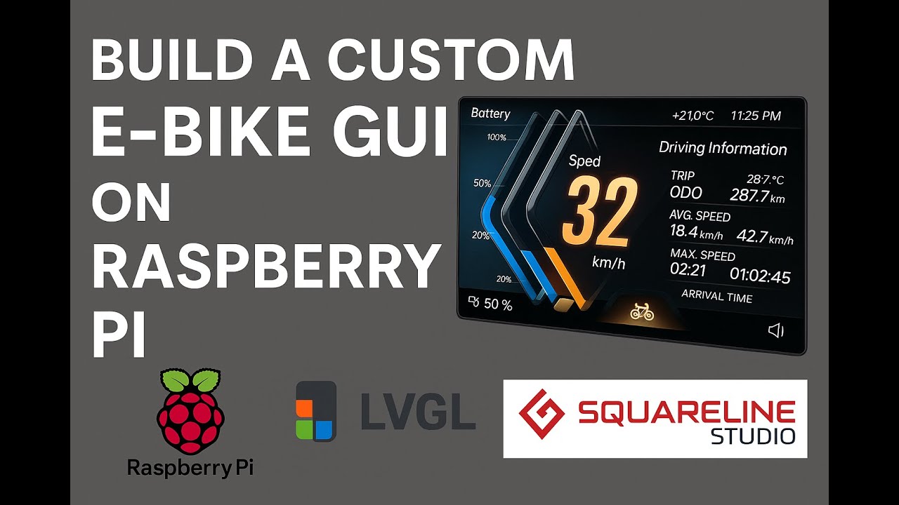 Build a Custom E-Bike GUI on Raspberry Pi Using LVGL & SquareLine Studio | Step-by-Step Tutorial