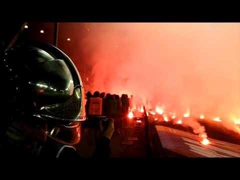 █▬█ █ ▀█▀195 DERBY KRAKOWA CRACOVIA - Wisła (13 grudnia 2017) - KIBICE & piorotechnika