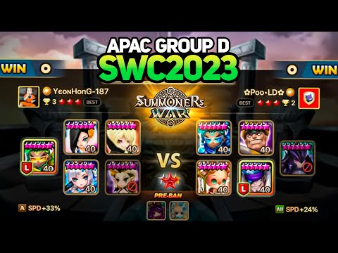 POOLD vs YEONHONG-187 (BO3). SWC2023 APAC Preliminary Group D Day 2 - Summoners War