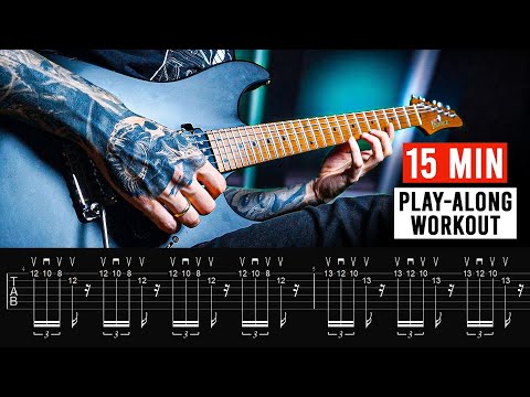 15 MIN PICKING TECHNIQUE WORKOUT - Alternate, Sweep, Economy