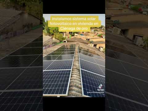 Sistema de energía solar en Ciénaga de oro Córdoba #solar #sistemafotovoltaico #sistemasolar