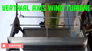 Vertikales Windrad (VAWT) C-Rotor - vertikal axis wind turbine 120x100cm