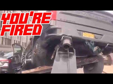 Dude Wrecks Entire Block of Cars Trying to Repo One Truck