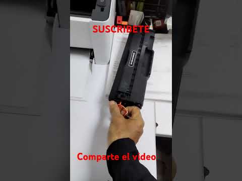 Como cambiar cartucho HP Láser 107w