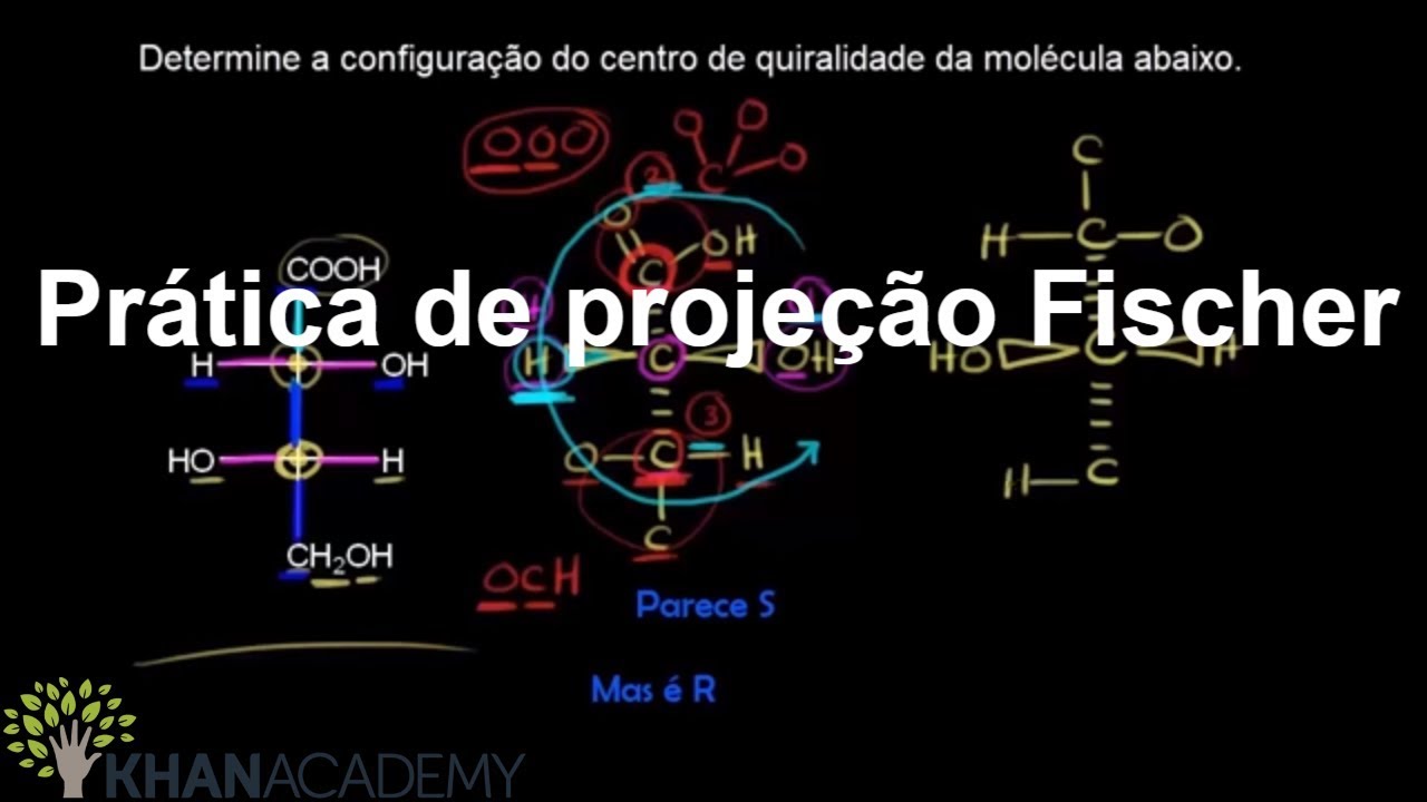 Prática de projeção Fischer | Química orgânica | Khan Academy
