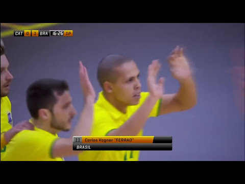 Gols Brasil X Seleção da Catalunha | Amistoso Internacional de Futsal 2017
