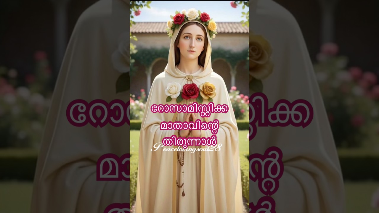 ✨റോസാമിസ്റ്റിക്ക മാതാവിന്റെ തിരുന്നാൾ✨July 13