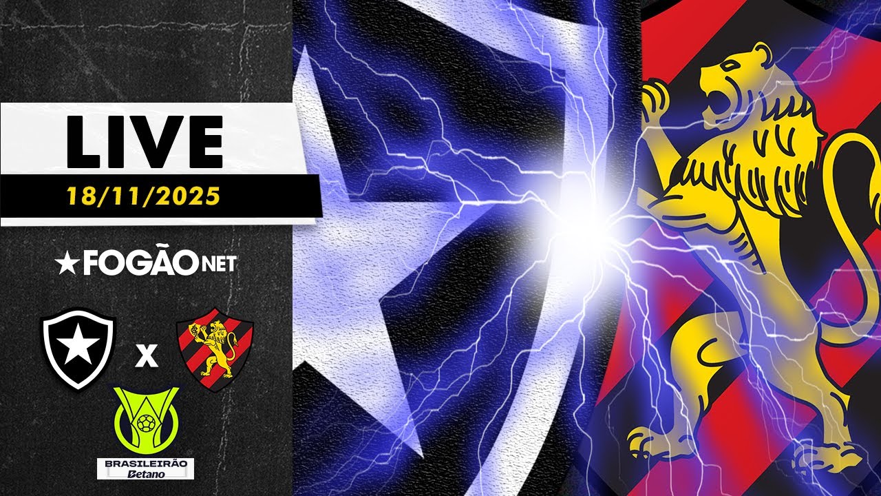 LIVE | Pré-jogo de Botafogo x Sport pela 34ª rodada do Brasileirão 2025