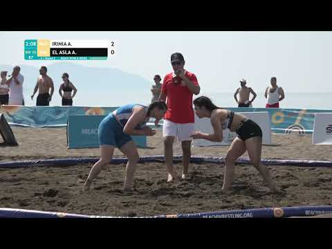 Round 3 Women's BW - 70 kg: A. IRIMIA (ROU) v. A. EL ASLA (MAR)