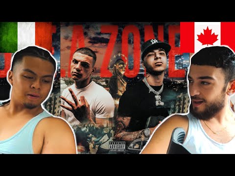 CANADIANS REACT TO ITALIAN RAP - RHOVE & SHIVA - LA ZONE