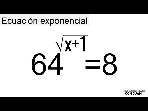 ECUACIÓN EXPONENCIAL. El exponente es una raíz cuadrada