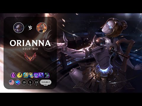 Orianna Mid vs Qiyana - NA Grandmaster Patch 13.8