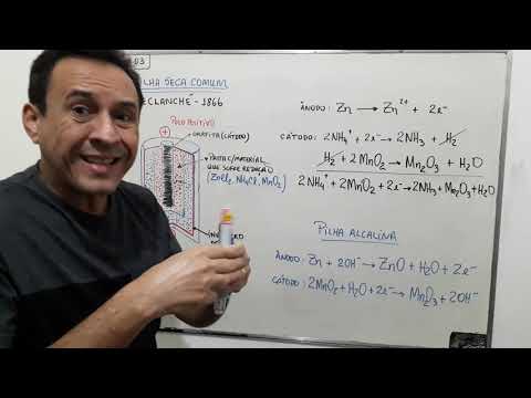 Aula 186: Pilhas  - Parte 03 - Pilha seca comum (Pilha de Leclanché) e Pilha alcalina