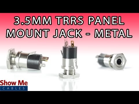 3.5mm Panel Mount TRRS Connector - DIY Project to Repair Your Audio Cable #890