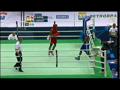 Heavy (91kg) SF - Hunter (USA) vs Castillo (ECU) - 2012 American Olympic Qualifying Event